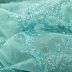 Retalho Tecido Tule Glitter Azul Tiffany 0,75 Metro