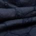 Tecido Cambraia Jeans Bordada Geométrica Azul Escuro