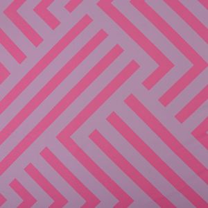 Tecido Cetim Light Gloss Estampado Geométrico Lilás e Pink