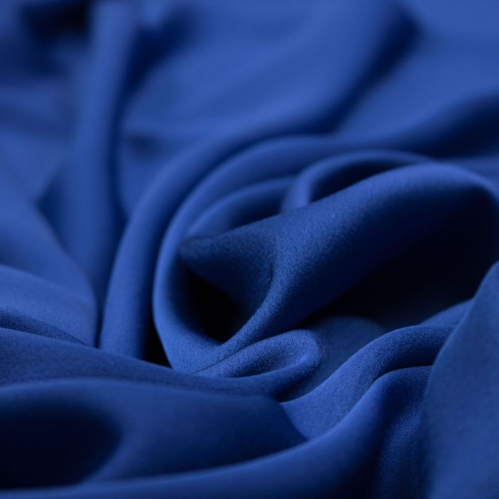Tecido Cetim Toque de Seda Azul Royal