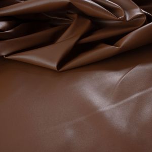 Tecido Couro Sintético Span Cor Marrom Chocolate