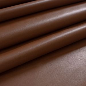 Tecido Couro Sintético Span Cor Marrom Chocolate