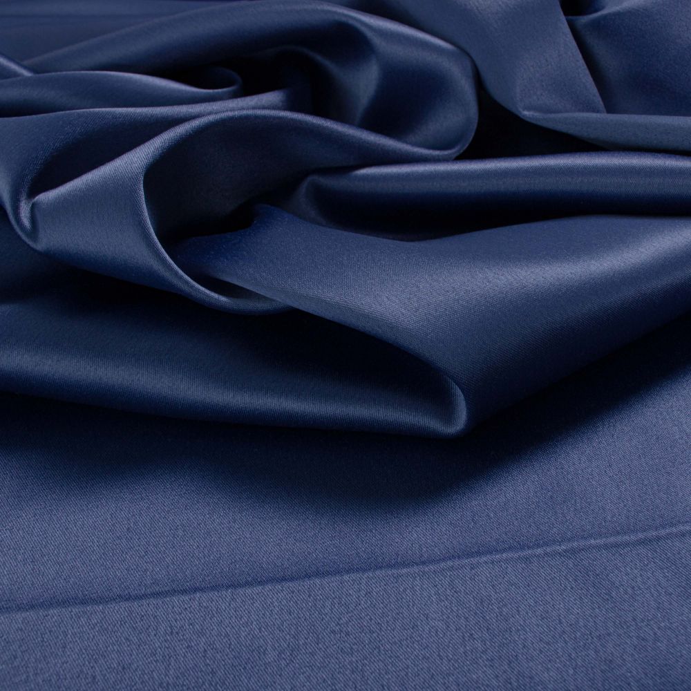 Tecido Crepe Vogue Silk Span Azul Bic