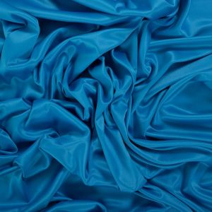Tecido Crepe Vogue Silk Span Azul Celeste Intenso