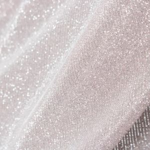 Tecido Malha Glitter Rosa Quartzo com Prata