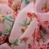 Tecido Musseline Estampa Floral Cor de Rosa