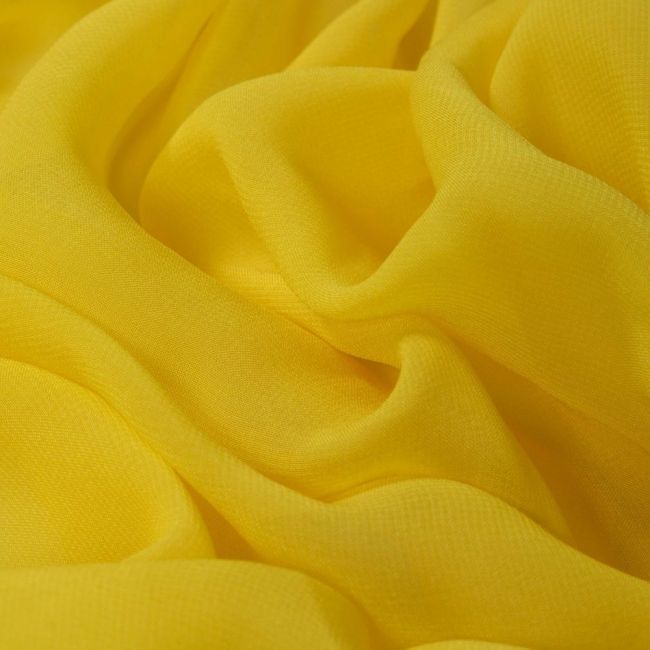 Tecido Musseline Toque de Seda Amarela