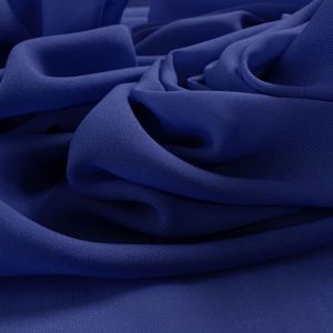 Tecido Musseline Toque de Seda Azul Bic