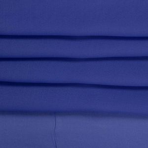 Tecido Musseline Toque de Seda Azul Bic
