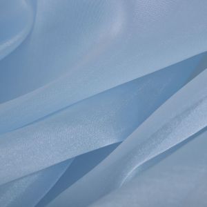 Tecido Organza Cristal Premium Azul Céu