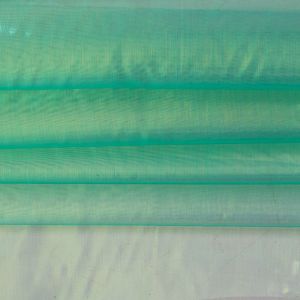 Tecido Organza Holográfica Verde Jade 