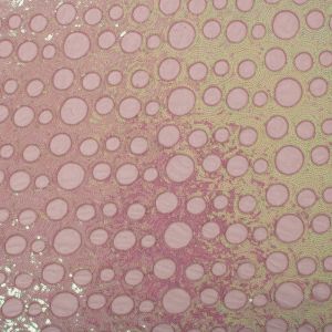 Tecido Paetê Circular Rosé Antigo