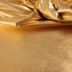 Tecido Sarja Span Metalica Dourada 