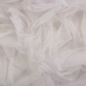 Tecido Tule Foil Branco