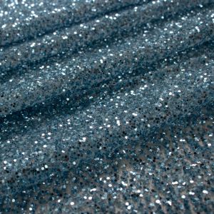 Tecido Tule Glitter Azul Serenity Claro