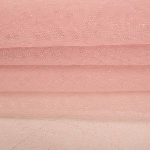 Tecido Tule Glitter Rosé