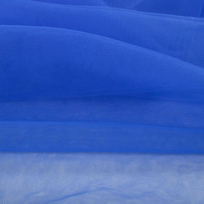 Tecido Tule Ilusion Azul Bic