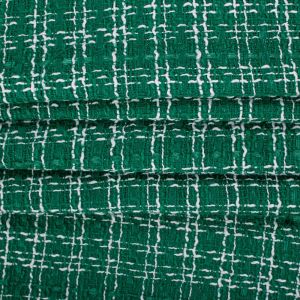 Tecido Tweed Xadrez Verde Bandeira