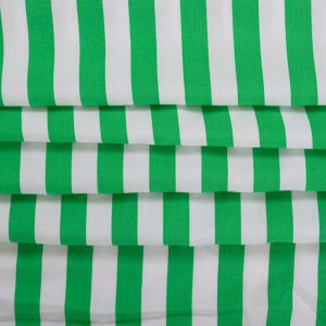 Tecido Viscose Estampa Listras Branco e Verde